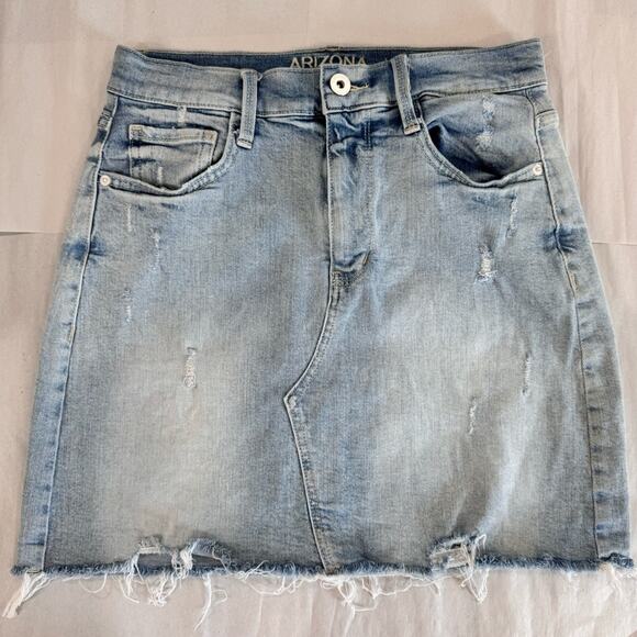 New Prep Y2K 90s Mini Denim Skirt AZ Jean Co. Jr. Size 3 - Picture 1 of 5